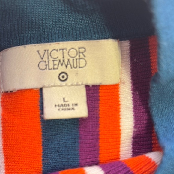 Victor Glemaud for Target Striped Multicolor Long Sleeve Top - Picture 4 of 5